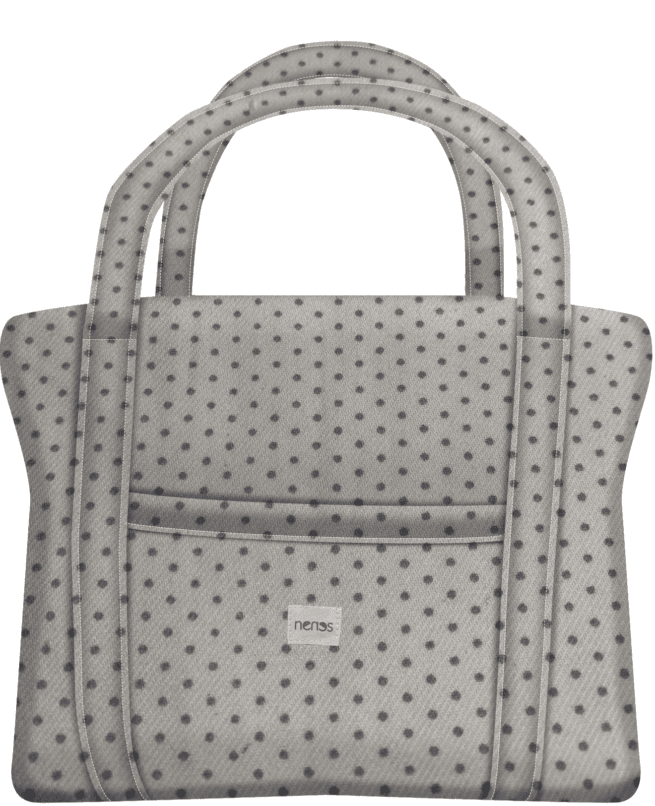 Bolso Maternal mota gris