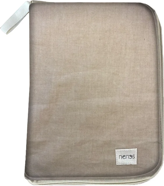 Porta documentos beige