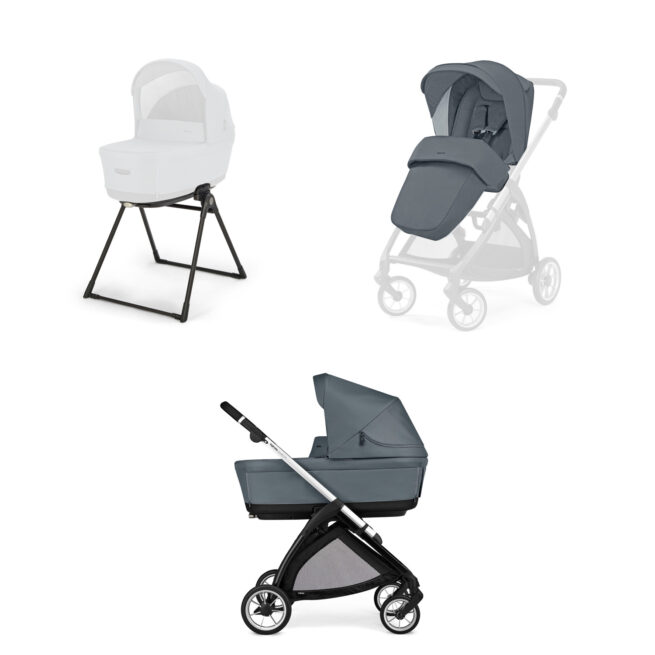 Electa System Duo color Union Grey con chasis Silver Black